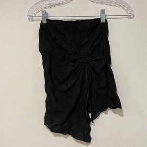 Silence + Noise Black Ruched Mini Skirt Women’s Size M